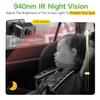 IPOZITO Car Camera for Baby Monitor for 2 Kids 5 inch Display HD 1080P Dual-Channel Baby Car Camera with IR Night Vision Adjustable Bracket Lengt Clear Wide View for Rear Facing Seat view 4