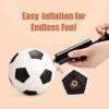 Soft Balls for Toddlers 1-3 3-5, Easy to Grip Toddler Toys 4 Pack 5" Small Balls & Pump - Mini Football Soccer Basketball Dodgeball - First Birthday Gift Easter Basket Stuffers for Babies Boys Girls view 3