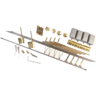 1:350 Scale Liao Ning/Shan Dong Aircraft Carrier Power Set Motor+ Propellers+ Shafts+ Rudder for 1/350 RC Simulation Boat Model