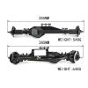 cvking RC Vehicle Axles Compatible with Axial for RBX10 for Ryft 1/10 RC Crawler Car Upgrade Accessories Metal Front and Rear Axle RC Car Modified Pieces(Color 2) view 4