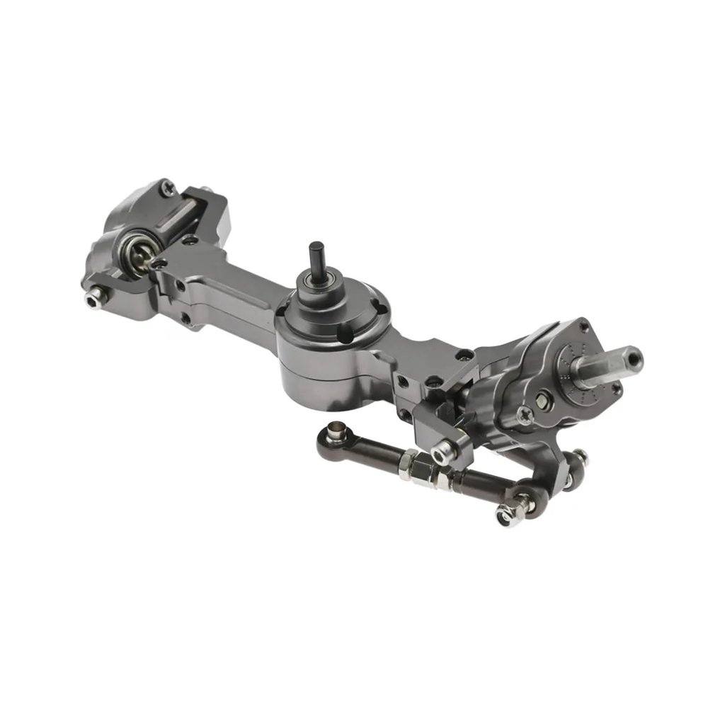 cvking RC Vehicle Axles Compatible with MN for MN99S MN98 D90 D91 D99 D99S MN90 1/12 RC Car Upgrade Parts Metal Front Portal Axle RC Car Modified Pieces(4)