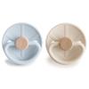 FRIGG Little Viking SilkySoft Silicone Baby Pacifier 2-Pack | Made in Denmark | BPA-Free (Powder Blue/Cream,6-18 Months) view 2