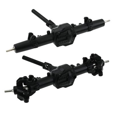 cvking RC Vehicle Axles Compatible with MN for MN86 MN86S Model RC Car Remote Control Crawler Car Metal Portal Front/Rear Axle 1/12 RC Car Axles Set(1 Set)