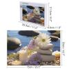 1000 PCS Jigsaw Puzzle for Adults Personalized Picture Puzzle Massage Stones with Daisy Customized Wooden Puzzle for Family, Birthday, Wedding, Game Nights Gifts, 20.4"x15" view 2