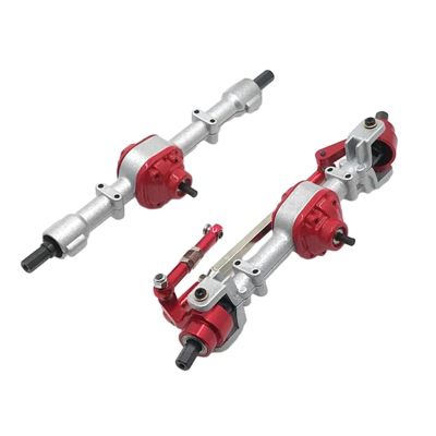 cvking RC Vehicle Axles Compatible with MN for D90 Aluminum Alloy 1/12 Front Rear Axle RC Car Part RC Car Accessories Replacement Parts RC Upgrade Part(2)