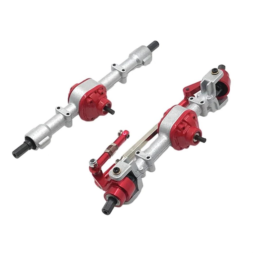 cvking RC Vehicle Axles Compatible with MN for D90 Aluminum Alloy 1/12 Front Rear Axle RC Car Part RC Car Accessories Replacement Parts RC Upgrade Part(2)