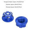 4PCS 17mm Hex Wheel Nut, Aluminium Alloy Hex Wheel Nut, Hex Wheel Mount Nuts Set for X MAXX Summit RC Car(Navy Blue) view 3