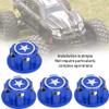 4PCS 17mm Hex Wheel Nut, Aluminium Alloy Hex Wheel Nut, Hex Wheel Mount Nuts Set for X MAXX Summit RC Car(Navy Blue) view 4