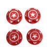 4PCS 17mm Hex Wheel Nut, Aluminium Alloy Hex Wheel Nut, Hex Wheel Mount Nuts Set for X MAXX Summit RC Car(Red) view 1