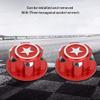 4PCS 17mm Hex Wheel Nut, Aluminium Alloy Hex Wheel Nut, Hex Wheel Mount Nuts Set for X MAXX Summit RC Car(Red) view 2