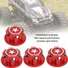 4PCS 17mm Hex Wheel Nut, Aluminium Alloy Hex Wheel Nut, Hex Wheel Mount Nuts Set for X MAXX Summit RC Car(Red) view 4
