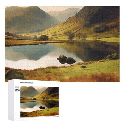 1000 PCS Jigsaw Puzzle for Adults Personalized Picture Puzzle Lake District National Park Customized Wooden Puzzle for Family, Birthday, Wedding, Game Nights Gifts, 20.4"x15"