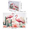 1000 PCS Jigsaw Puzzle for Adults Personalized Picture Puzzle Cactus Flamingo Rose Flowers Customized Wooden Puzzle for Family, Birthday, Wedding, Game Nights Gifts, 20.4"x15" view 2