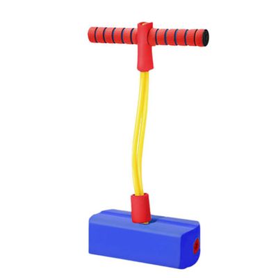 Pineeseatile Foam Jumper Soft Bungee Stick Toy Rubber Birthday Gift with Light Sound for Kids Blue,Bungee Jumper