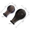 LittleForBig Adult Extra Large "Size 8" Candy Gloss Colorful Transparent Pacifier Nipples - Outsize Replacement Big Teat Black view 2