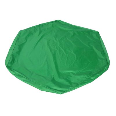 Outdoor Hexagon Sandpit Sand Cover,Heavy Duty Waterproof Tight Replacement Cover,Tear Resistant Sturdy Sandbox Cover with Drawstring for Outdoor Garden (Green)