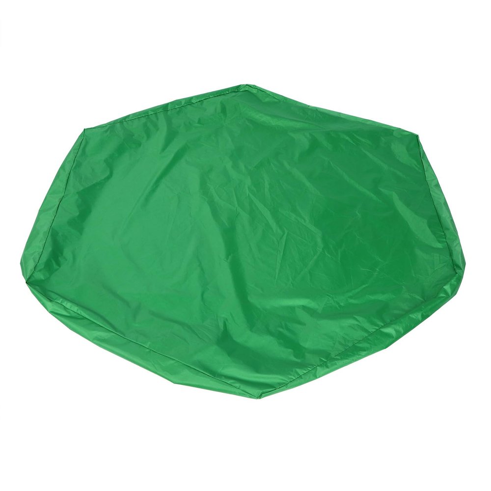 Outdoor Hexagon Sandpit Sand Cover,Heavy Duty Waterproof Tight Replacement Cover,Tear Resistant Sturdy Sandbox Cover with Drawstring for Outdoor Garden (Green)