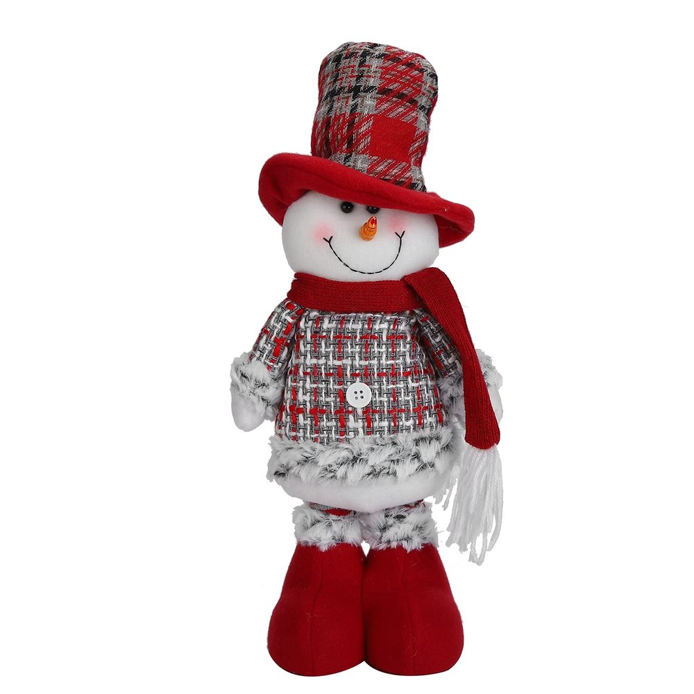 MUNEFE Christmas Snowman Doll, Retractable Christmas Ornament, Sa Claus Toy for Table Shelf Birthday ift Home Decoration(Snowman)