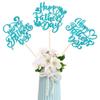 12 Pack Happy Father's Day Party Decorations Happy Father's Day Centerpieces Sticks for Tables Best Dad Ever Father's Day Table Toppers for Happy Fathers Day Table Decorations Lark Blue view 1