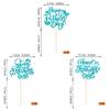 12 Pack Happy Father's Day Party Decorations Happy Father's Day Centerpieces Sticks for Tables Best Dad Ever Father's Day Table Toppers for Happy Fathers Day Table Decorations Lark Blue view 2