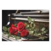 1000 PCS Jigsaw Puzzle for Adults Personalized Picture Puzzle Red Rose on Piano Customized Wooden Puzzle for Family, Birthday, Wedding, Game Nights Gifts, 20.4"x15" view 3