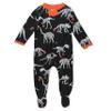 HonestBaby Sleep and Play Footed Pajamas One-Piece Sleeper Jumpsuit Zip-Front PJs Organic Cotton for Baby Boys, Unisex, Dino Ween,3-6 Months view 1