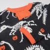 HonestBaby Sleep and Play Footed Pajamas One-Piece Sleeper Jumpsuit Zip-Front PJs Organic Cotton for Baby Boys, Unisex, Dino Ween,3-6 Months view 4