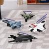 US Air Force Toy Jet Die Cast Squadron Military Fighter Planes Pull Back Airplane Models 4 Pack with Top Secret Confidential Notebook view 4