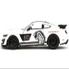 2020 GT500#65 White with Black Top and Stripes Performance Bigtime Muscle Series 1/24 Diecast Model Car Jada 35216 view 3
