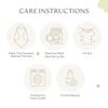 Bamboo Viscose Baby Hooded Towel & Washcloth Set for Babies and Toddlers, Soft & Absorbent, 70% Viscose from Bamboo, 30% Cotton Muslin - Imported (Light Grey) view 4