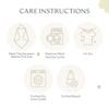 Bamboo Viscose Baby Hooded Towel & Washcloth Set for Babies and Toddlers, Soft & Absorbent, 70% Viscose from Bamboo, 30% Cotton Muslin - Imported (Blue Dash) view 4
