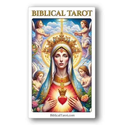 Biblical Tarot: A 78-Card Journey Through Scripture and The Soul | Christian Symbolism Reimagined for Modern Spiritual Reflection | Guidebook Included | Full Size - 4.75x2.75 | Reversible