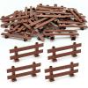 24pcs 1x8 Fences Building Block Toy Garden Farm Pieces Accessories Brown Fence Compatible with Major Brand view 1