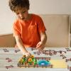 24pcs 1x8 Fences Building Block Toy Garden Farm Pieces Accessories Brown Fence Compatible with Major Brand view 2