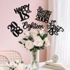 15 PCS 18th Birthday Centerpiece Sticks Eighteen Happy 18th Straight Outta 2007 Table Flower Centerpieces Sticks Cheers to 18 Floral Decorations for 18th Birthday Party Supplies Black view 4