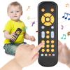 Avkast Baby TV Remote Control Toy 6 Month+, Toddler Realistic Remote Toy with Sound and Light, Early Educational Music Toys with 3 Languages English French Spanish for Infant Boys Girls 6 12 18 months view 1