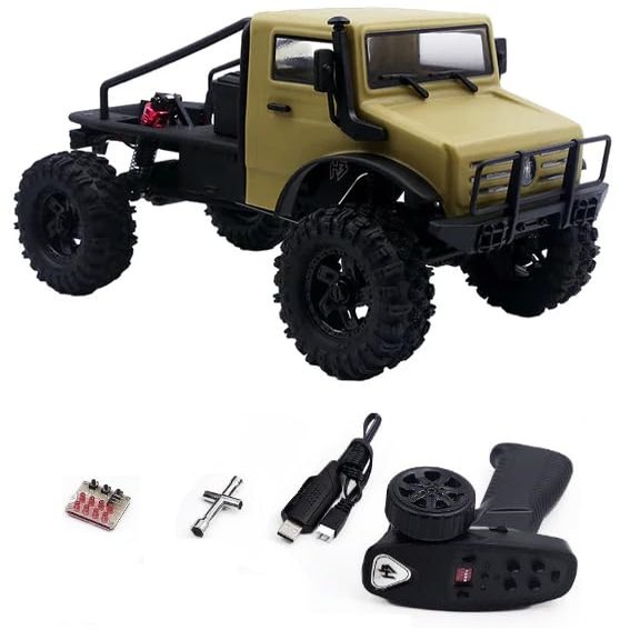 furitek x HobbyPlus CR-18P 2024 T-Hunter (Matte Sand) Brushless RTR 4WD Off-Road 1:18 Scale All Terrain RC Rock Crawler Waterproof - RC Cars, RC Crawler Toys Vehicles for Adults (FUR-2558)
