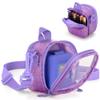 LoDrid Travel Carrying Case Compatible with Bitzee Interactive Toy Digital Pet, Storage Bag with Adjustable Shoulder Strap for Virtual Electronic Pets and Accessories, Purple, Bag Only view 1