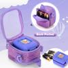 LoDrid Travel Carrying Case Compatible with Bitzee Interactive Toy Digital Pet, Storage Bag with Adjustable Shoulder Strap for Virtual Electronic Pets and Accessories, Purple, Bag Only view 3