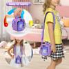 LoDrid Travel Carrying Case Compatible with Bitzee Interactive Toy Digital Pet, Storage Bag with Adjustable Shoulder Strap for Virtual Electronic Pets and Accessories, Purple, Bag Only view 4