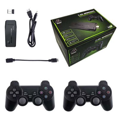 M8 4K Retro Game Stick, HD Home Video Retro Game Console with 2 Wireless Controllers, HDMI Output, 20000+ Built-in Games (128GB)