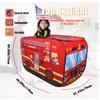 Cecailin Pop Up Tent for Kids.Fire Truck Play Tent Role Play Firefighter Tent.Large, Easy to Organize.Birthday Gift for Girls & Boys.Can Be Played with by 2-3 Kids.for Toddler - Indoor & Outdoor, Red view 3