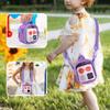 LoDrid Travel Case Compatible with Yoto Mini (2024 Edition), Carrying Bag with Adjustable Shoulder Strap, Audio Player Holder for Cards and Accessories, Purple, Bag Only view 4