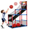 Arcade Basketball Hoop Game Set with 3 Balls for Kids Age 3 to 12 Indoor Outdoor Sports Play - Easy Set Up - Air Pump Included - Carnival Birthday Party Games Yard Toys for 3 4 5 Year Old Boys Gifts view 1