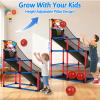 Arcade Basketball Hoop Game Set with 3 Balls for Kids Age 3 to 12 Indoor Outdoor Sports Play - Easy Set Up - Air Pump Included - Carnival Birthday Party Games Yard Toys for 3 4 5 Year Old Boys Gifts view 3