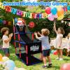 Arcade Basketball Hoop Game Set with 3 Balls for Kids Age 3 to 12 Indoor Outdoor Sports Play - Easy Set Up - Air Pump Included - Carnival Birthday Party Games Yard Toys for 3 4 5 Year Old Boys Gifts view 4