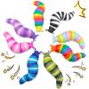 Cevioce 8 PCS Fidget Toys Slug for Adults Anxiety Sensory Toys for Party Favors Toddler Age 3-4 ADHD Autism Toys for Anxiety Stress Valentines Day Gifts for Kids Boys Girls Easter Basket Stuffers view 1