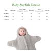 Baby Starfish Onesie,Newborn Starfish Swaddle Bag, Baby Wearable Starfish Baby Onesie, Newborn Wool Cashmere Cotton Swaddle (US, Age, 0 Months, 3 Months, Khaki) view 2