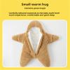 Baby Starfish Onesie,Newborn Starfish Swaddle Bag, Baby Wearable Starfish Baby Onesie, Newborn Wool Cashmere Cotton Swaddle (US, Age, 0 Months, 3 Months, Khaki) view 3