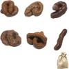 6 Pieces Realistic Fake Poop Fake Poop Novelty Floating Fake Toy for April Fool's Day, 6 Different Shapes view 1